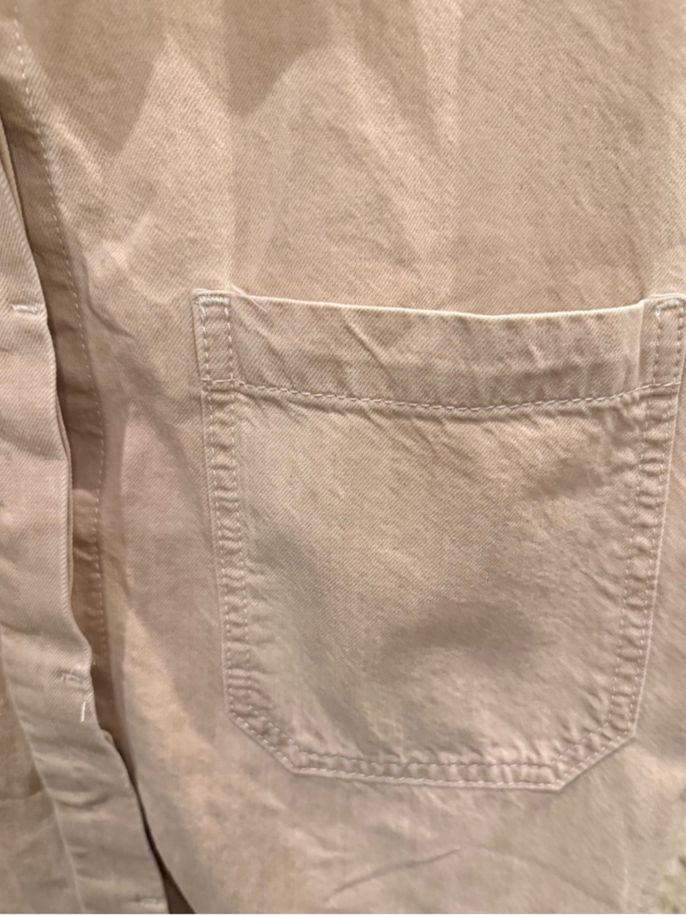ÉTICA Pricilla Fray Hem Shirtdress in Canyon Sand Size Large - Picture 6 of 9